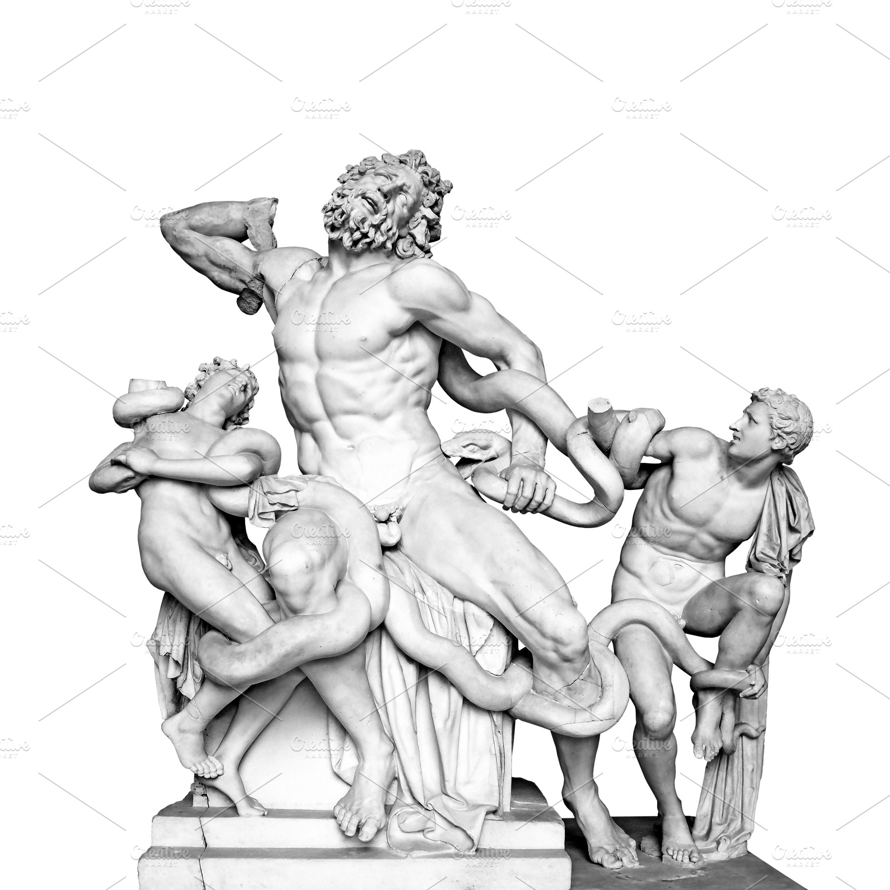 Statue of Laocoon and his sons, an Arts & Entertainment Photo by BOOCYS