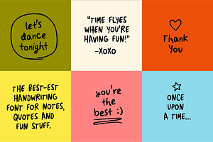 Good Notes! A Handwriting Font Set!