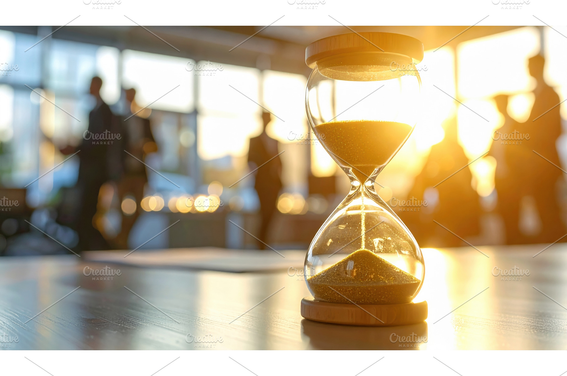 Hourglass glowing in sunlight, a Business Photo by Igor Tichonow