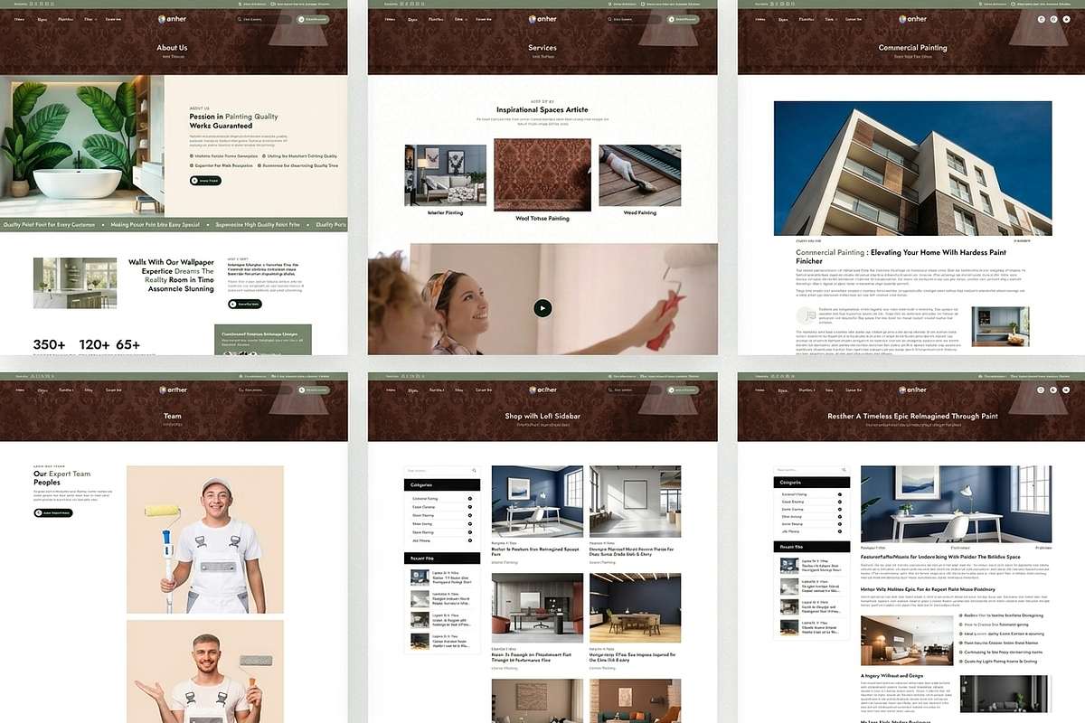 Benher - Painting WordPress Theme, a WordPress Template by ThemesRain (Photo 1 of 3)
