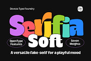 DT Serifia Soft • 50% OFF, a Sans Serif Font by Deveze Type Foundry (Thumbnail 1 of 12)