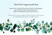 Secret Greens Watercolor Collection, a Decorative Illustration by Loony Dream Designs (Thumbnail 7 of 7)