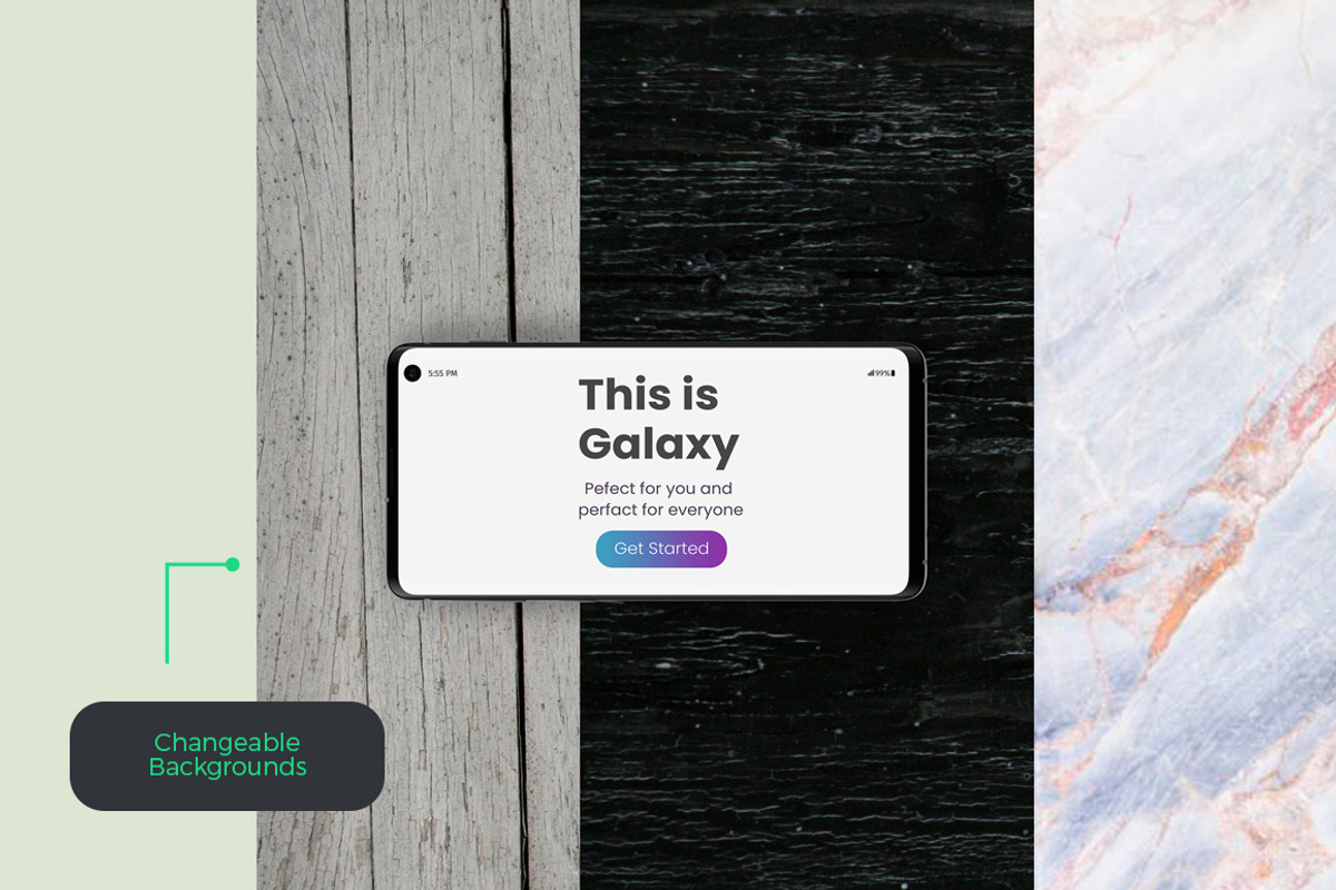 Animated Galaxy S10 Mockup, a Device Mockup by Modern Studio (Photo 2 of 4)