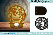 Beach Sunset Tealight Candle Holder, an Object Graphic by OTVEY DESIGN (Thumbnail 9 of 13)