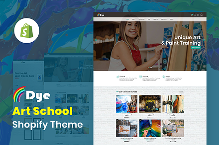 Dye Art School Shopify Theme, a Shopify Template by ThemeTidy Shopify Agency