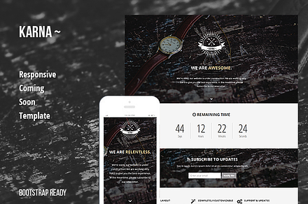 Karna - Responsive Coming Soon Page