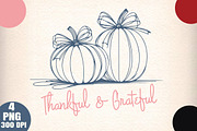 Thanksgiving Pumpkin Thankful PNG, an Illustration by Daily.Designs (Thumbnail 1 of 6)