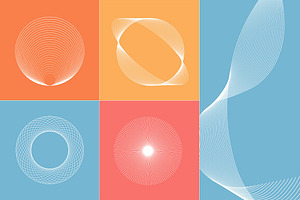 Abstract Twirls Elements Pack