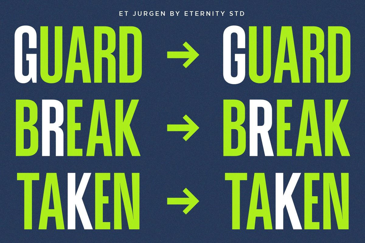 ET Jurgen -New Modern Condensed Font, a Sans Serif Font by Eternity Studio (Photo 10 of 12)