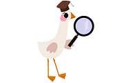 9 Cute Goose & Education Cartoon, an Object Graphic by the_myro (Thumbnail 6 of 10)