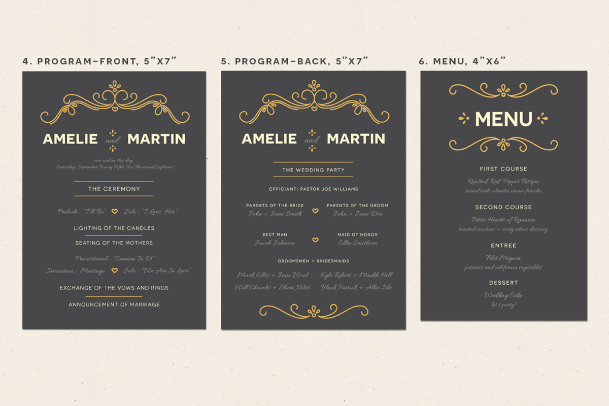 Fairytale Wedding Pack, an Invitation Template by Every Tuesday (Photo 4 of 5)