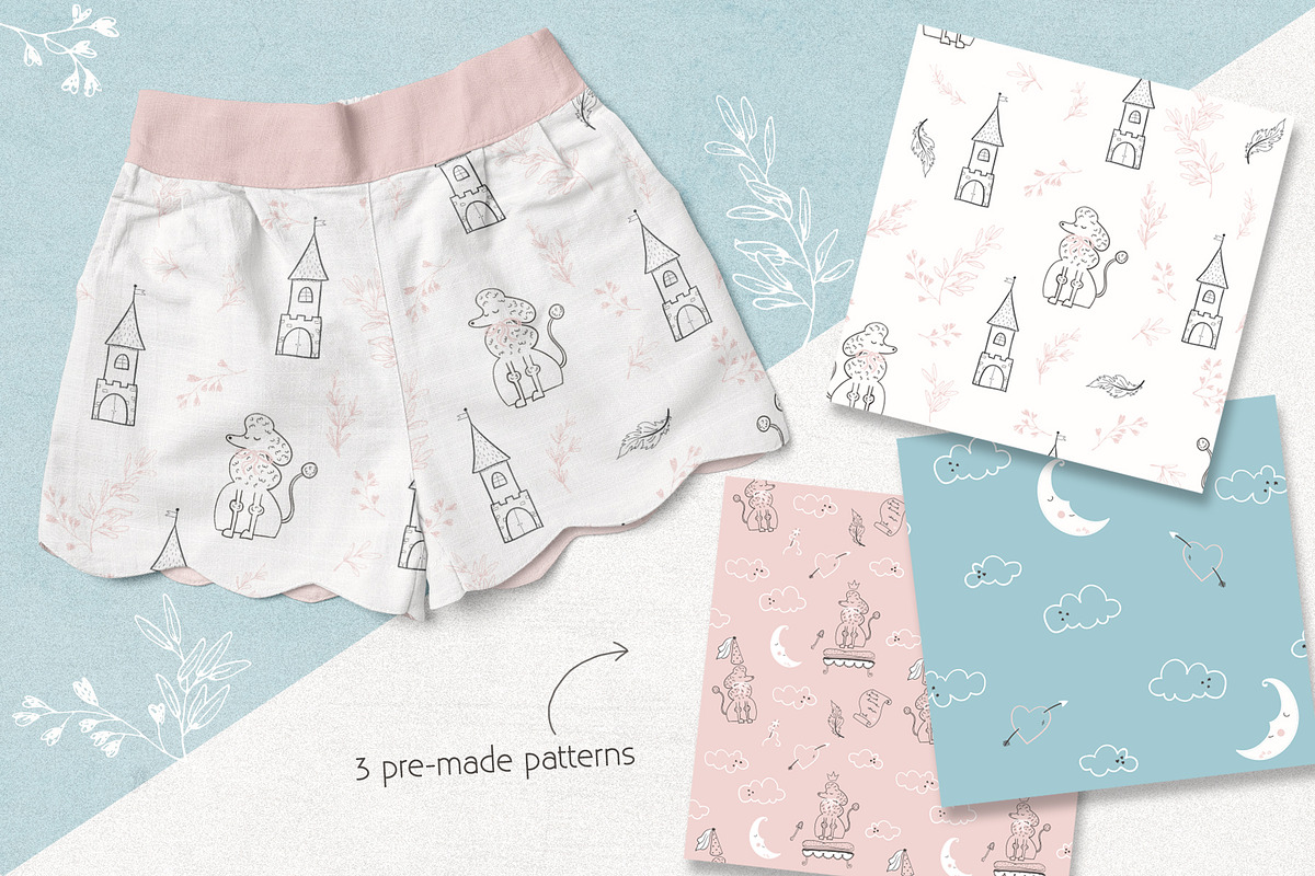 Princess♡ Illustrations & Patterns, an Illustration by Julia Shvets (Photo 4 of 6)