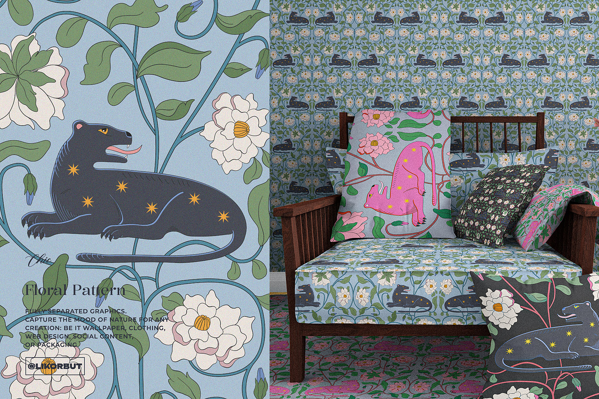 Medieval Floral Seamless Pattern, a Pattern Graphic by likorbut (Photo 5 of 13)