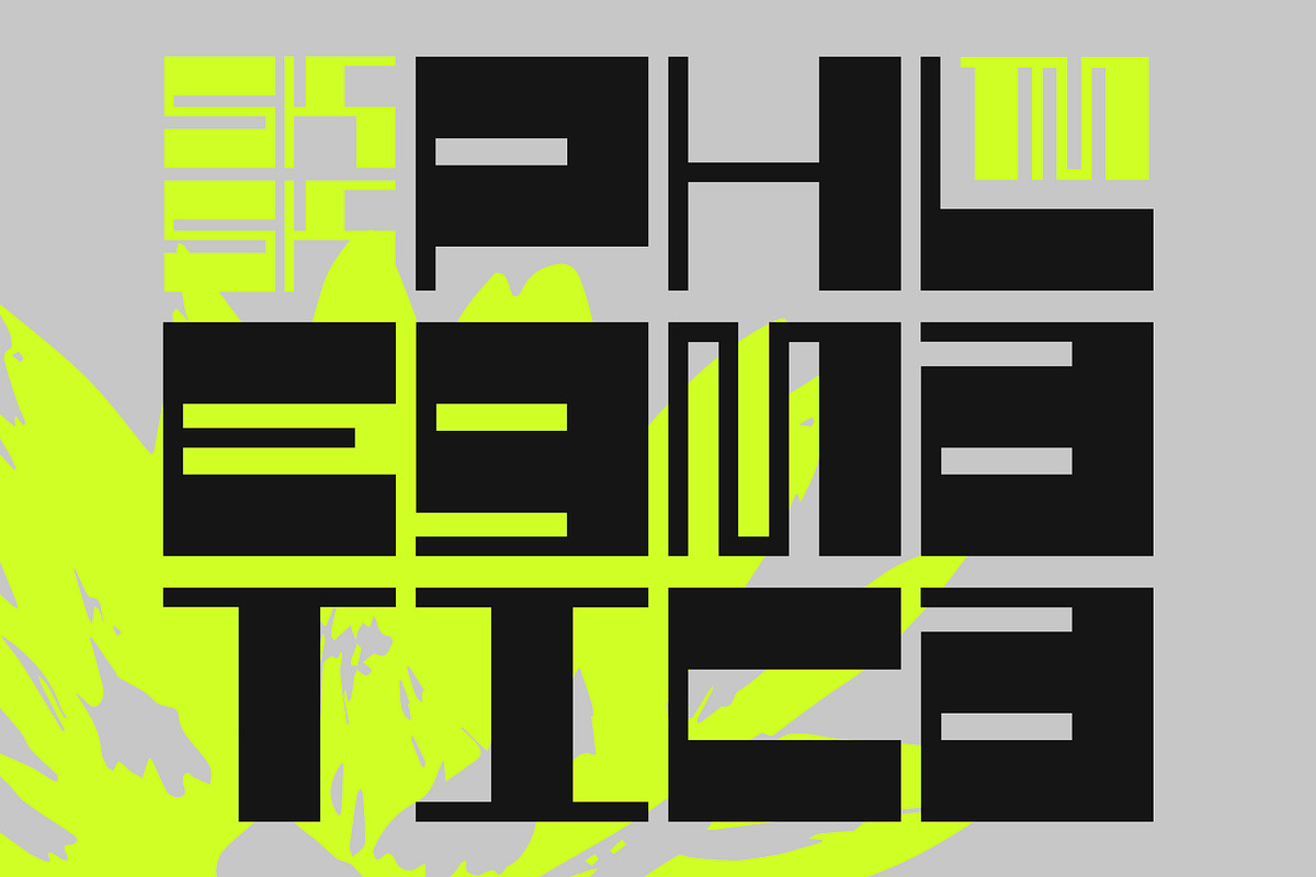 SK Phlegmatica — Heavy Display Font, a Font by Shriftovik Type Foundry (Photo 1 of 12)