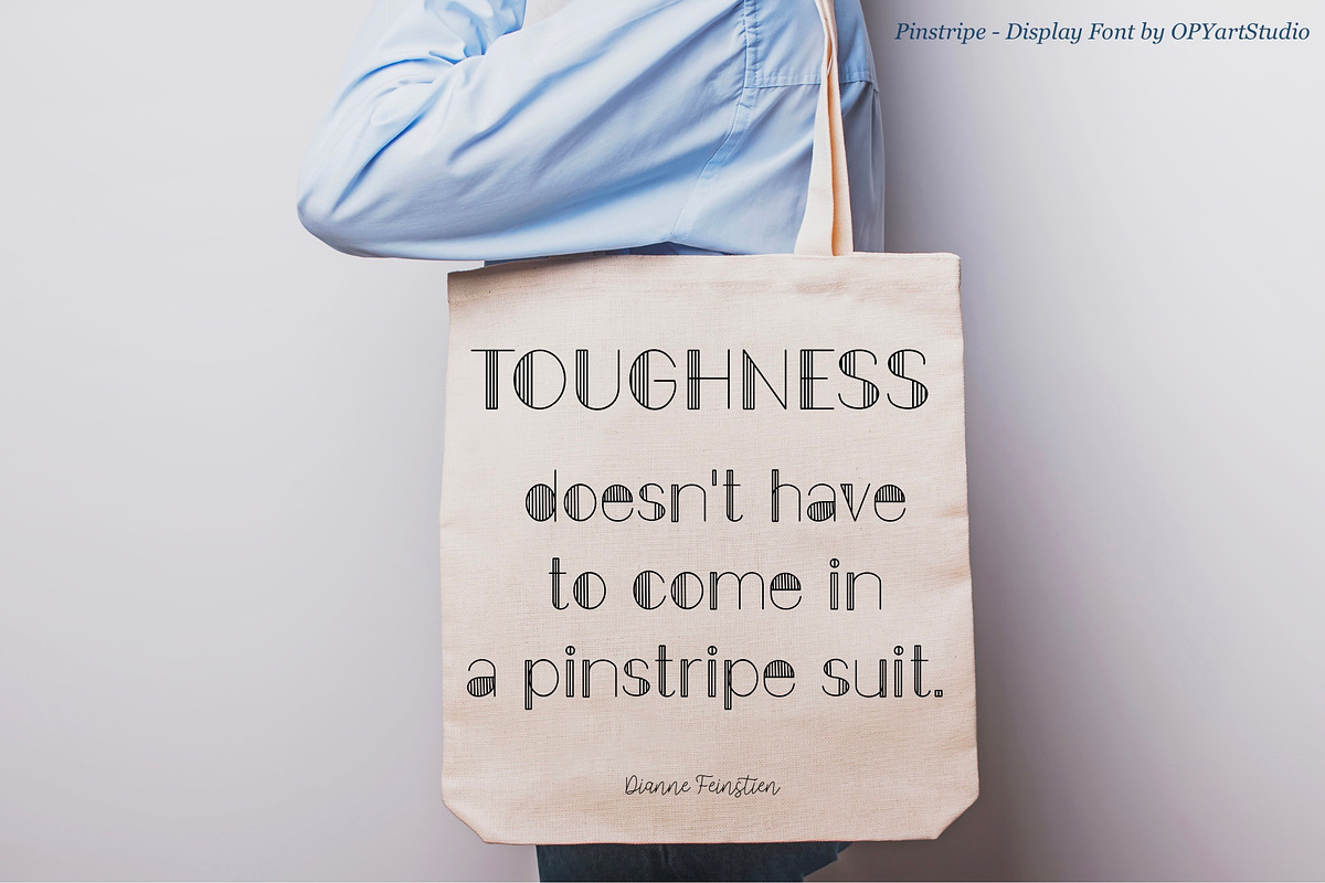 Pinstripe - Creative Display Font, a Font by OPY ArtStudio (Photo 2 of 5)
