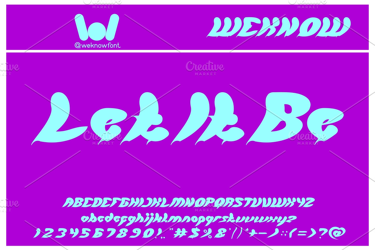 Let It be font, a Font by weknow (Photo 1 of 5)