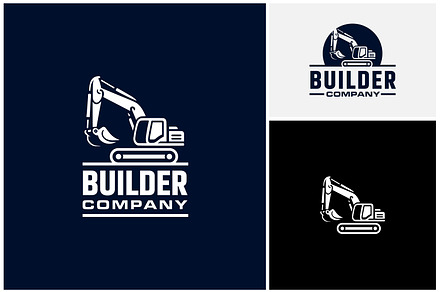 Excavation Excavator Machine Logo, a Branding & Logo Template by Enola99d