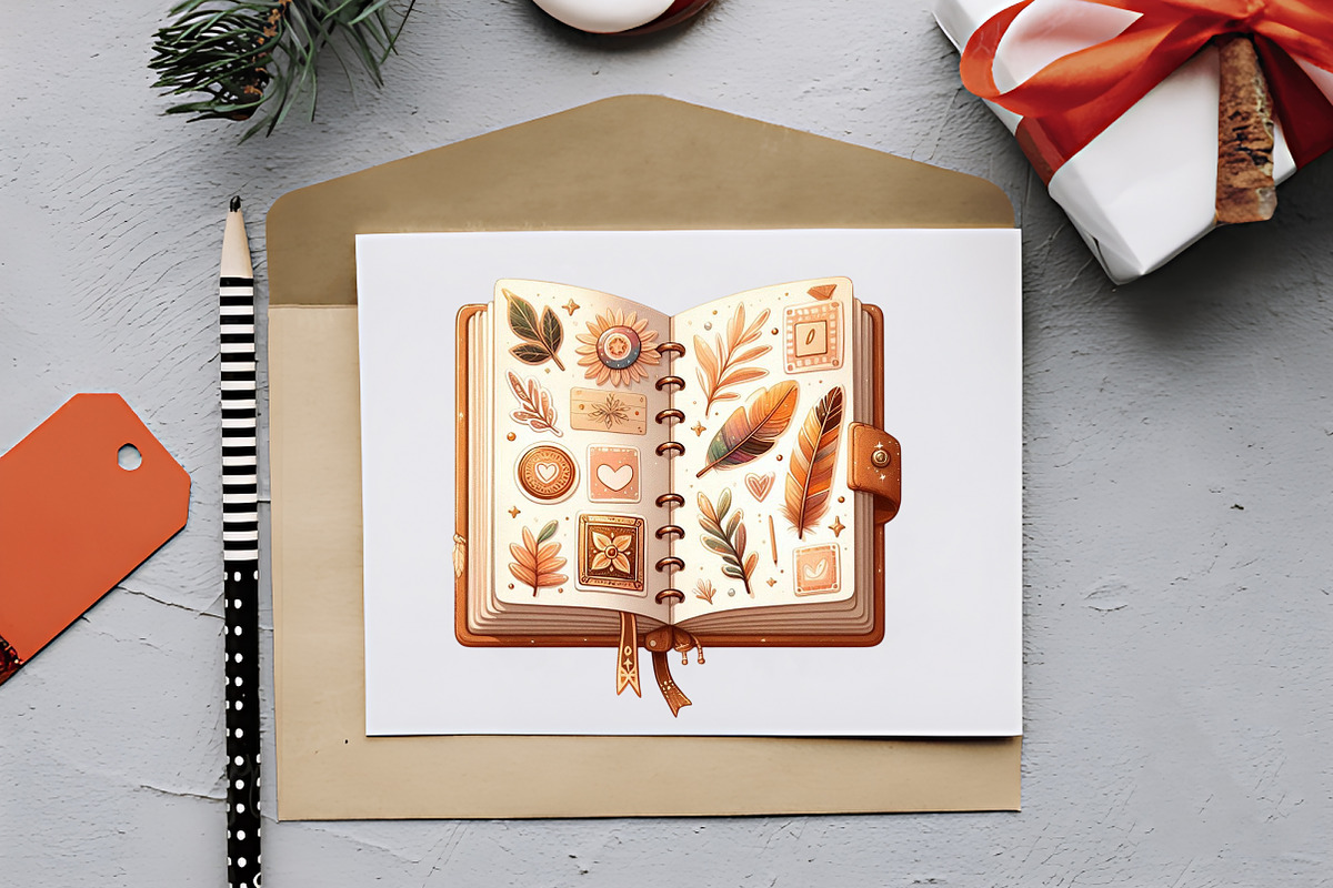 Boho Notebook PNG, Back To School, an Illustration by RobertsArt (Photo 4 of 7)