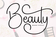 Beauty | Script Font, a Handwritten Font by Scratchones (Thumbnail 1 of 9)