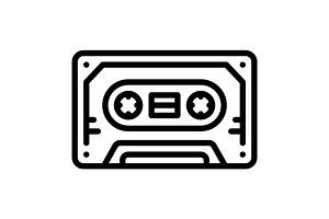 Disk compact black icon, an Outline Icon by Creative priyanka