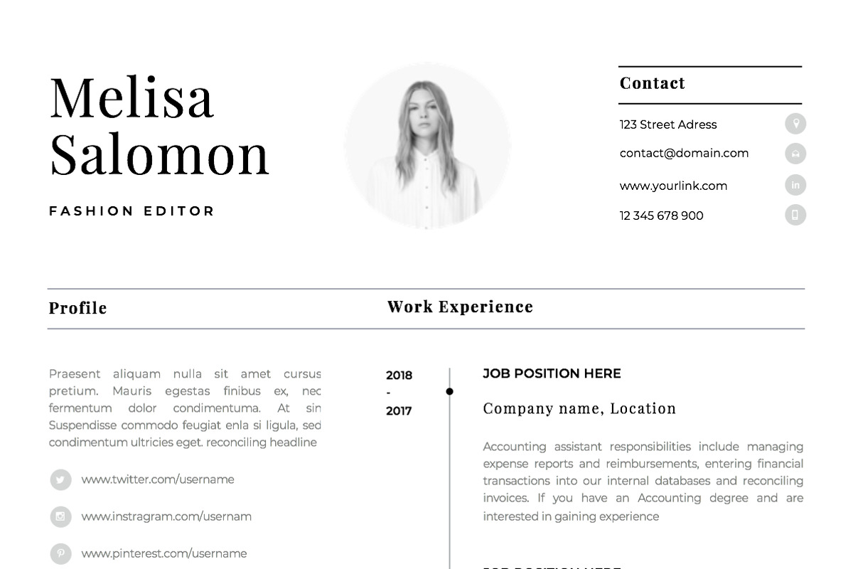Resume Template 1, 2 page | Paris, a Resume Template by Resume Angels (Photo 4 of 11)