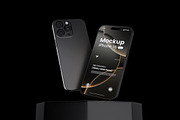 iPhone 16 Pro Mockup Bundle Set, an iPhone Mockup by Rielismee (Thumbnail 3 of 5)