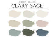 Clary Sage Home Paint Palette SW6178, a Presentation Template by CONCEPT COLORS (Thumbnail 2 of 9)