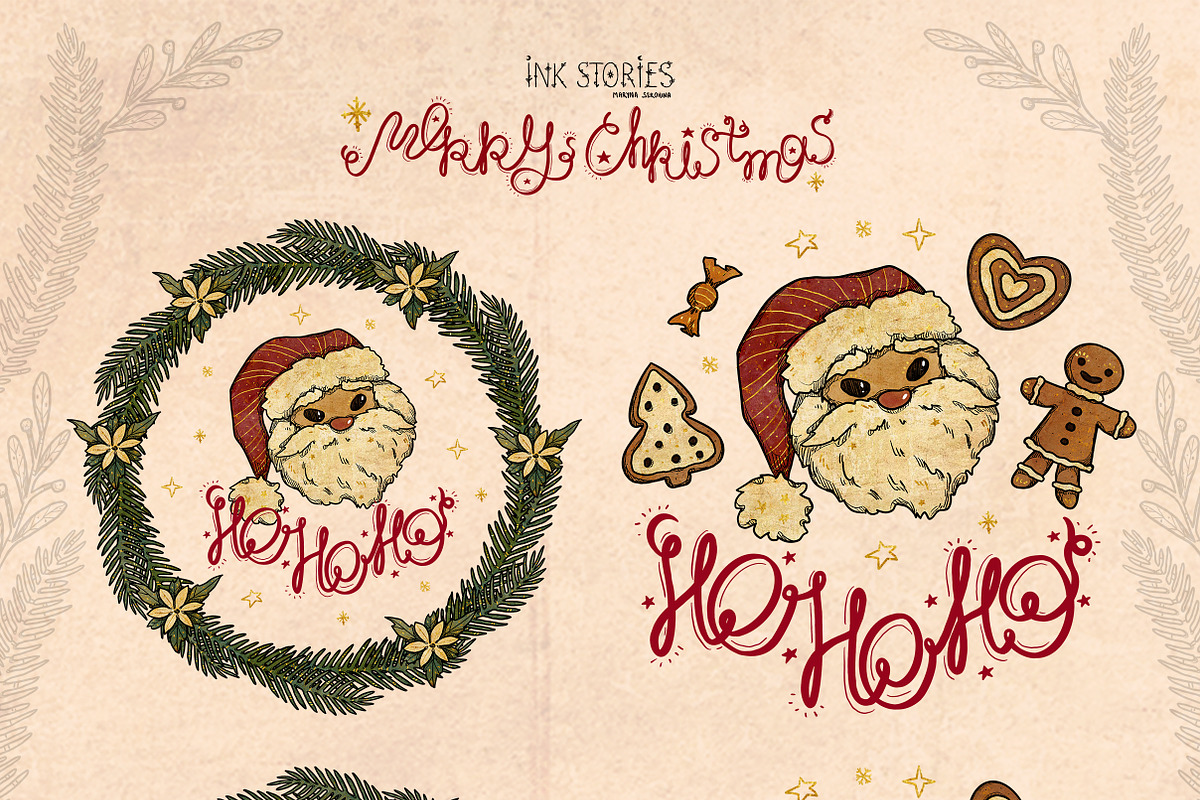 Merry Christmas, a Seasonal Illustration by Ink Stories (Photo 14 of 25)