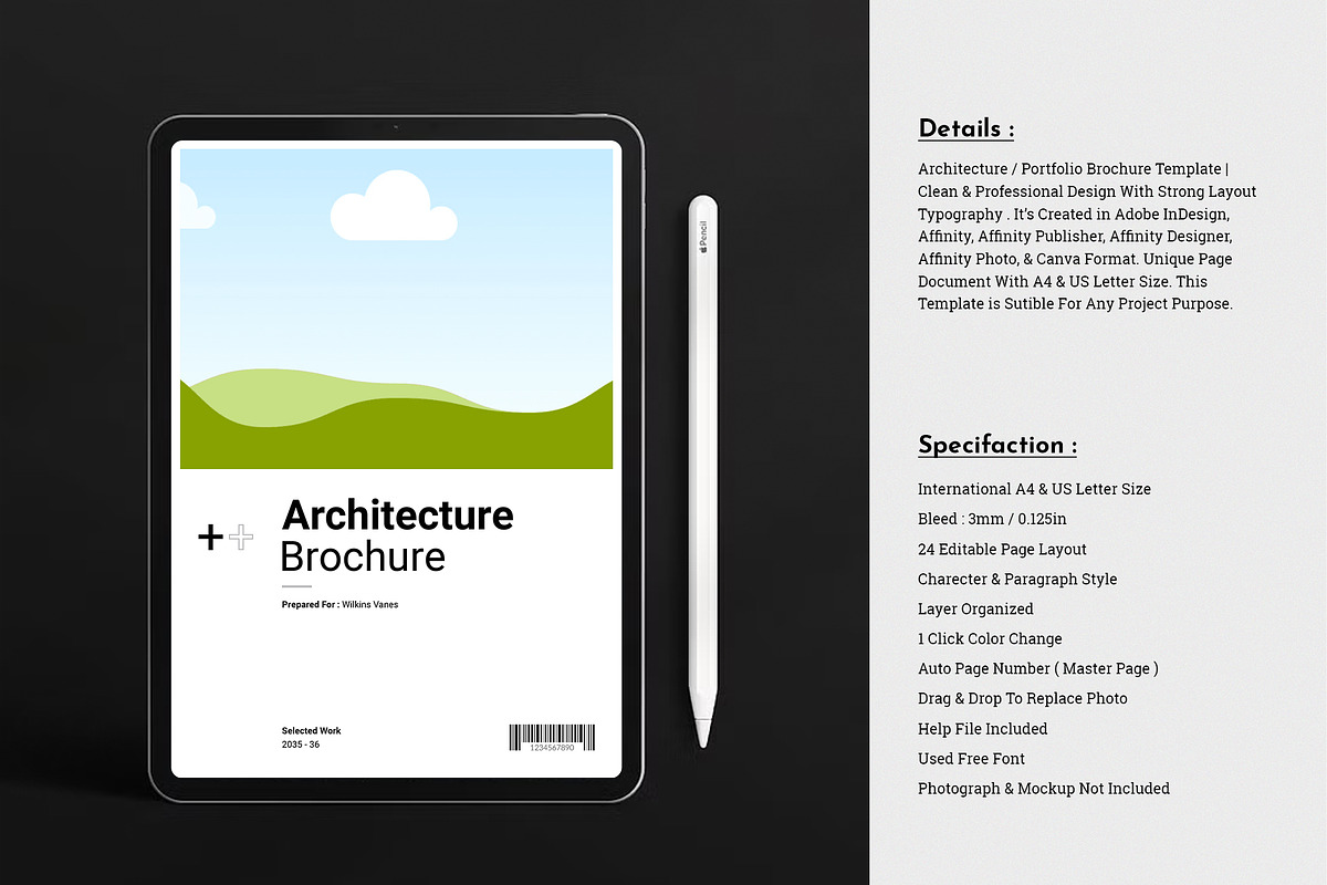 Architecture Portfolio Brochure, a Brochure Template by TemplateFolio-Shop (Photo 3 of 13)