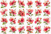 Whimsical Spring Hibiscus Flowers, an Illustration by Craft Nest (Thumbnail 6 of 11)