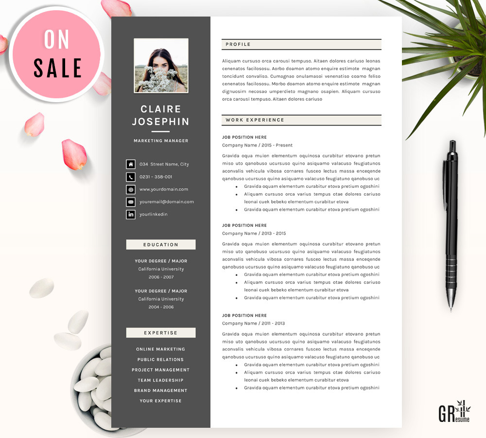 5 Pages Resume Template - SALE, a Resume Template by GResume