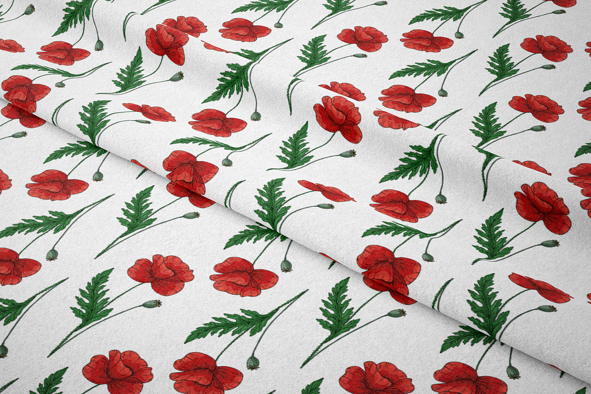 Graphic poppies. Vector set., a Pattern Graphic by TaityG (Photo 12 of 12)