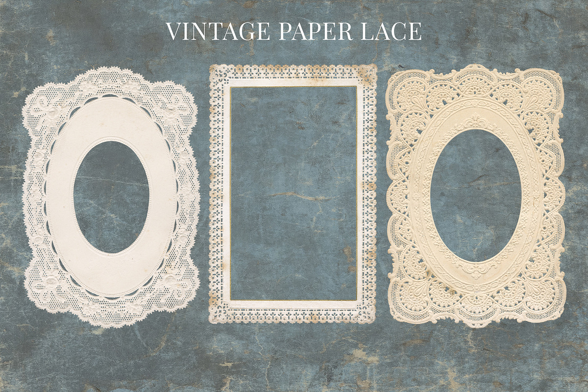 Antique Paper Lace Frames, an Object Graphic by Century Library (Photo 3 of 9)