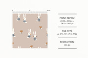 Bunnies #2, a Pattern Graphic by Olena Kuznietsova (Thumbnail 7 of 11)