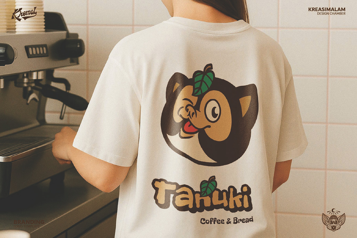 Tanuki Logo Template, a Branding & Logo Template by Kreasi Malam (Photo 9 of 10)