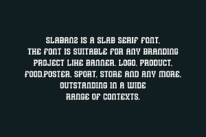 Slabanz - Slab Serif & Sport Font