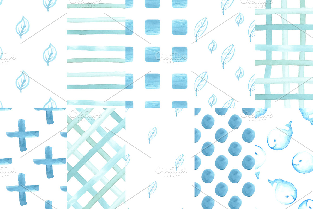 45 watercolor elements set, a Decorative Illustration by Lytvynenko Anna (Photo 3 of 7)