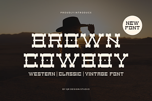 Brown Cowboy Artdeco & Western Font