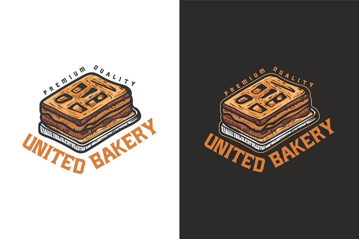 United Bakery Vintage Logo, a Branding & Logo Template by Billah Hub