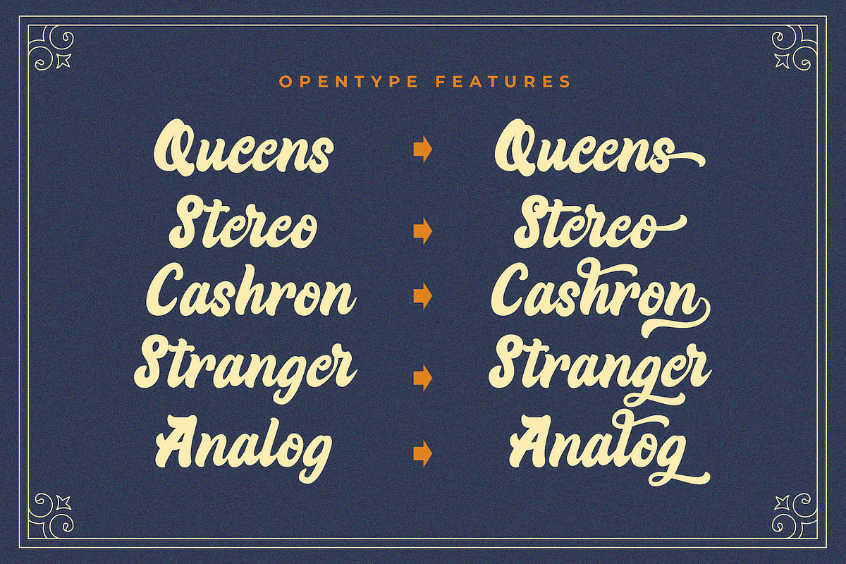 Rizta Hafiq - Retro Bold Script Font, a Script Font by StringLabs (Photo 11 of 14)