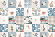 Christmas Patchwork Seamless Pattern, a Pattern Graphic by Toltemara (Thumbnail 2 of 3)