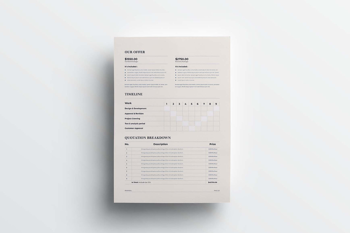Proposal | MS Word & Indesign, a Stationery Template by design_hut (Photo 4 of 7)