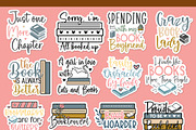 Book Lovers Sticker Bundle, Book png, an Education Illustration by Etcify (Thumbnail 1 of 5)