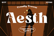 Aesth, a Slab Serif Font by HATFSTUDIO (Thumbnail 1 of 9)