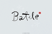 Batile, a Script Font by vuuuds (Thumbnail 1 of 9)