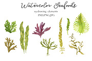Watercolor Seafoods, a Food Illustration by cat_arch_angel (Thumbnail 3 of 5)