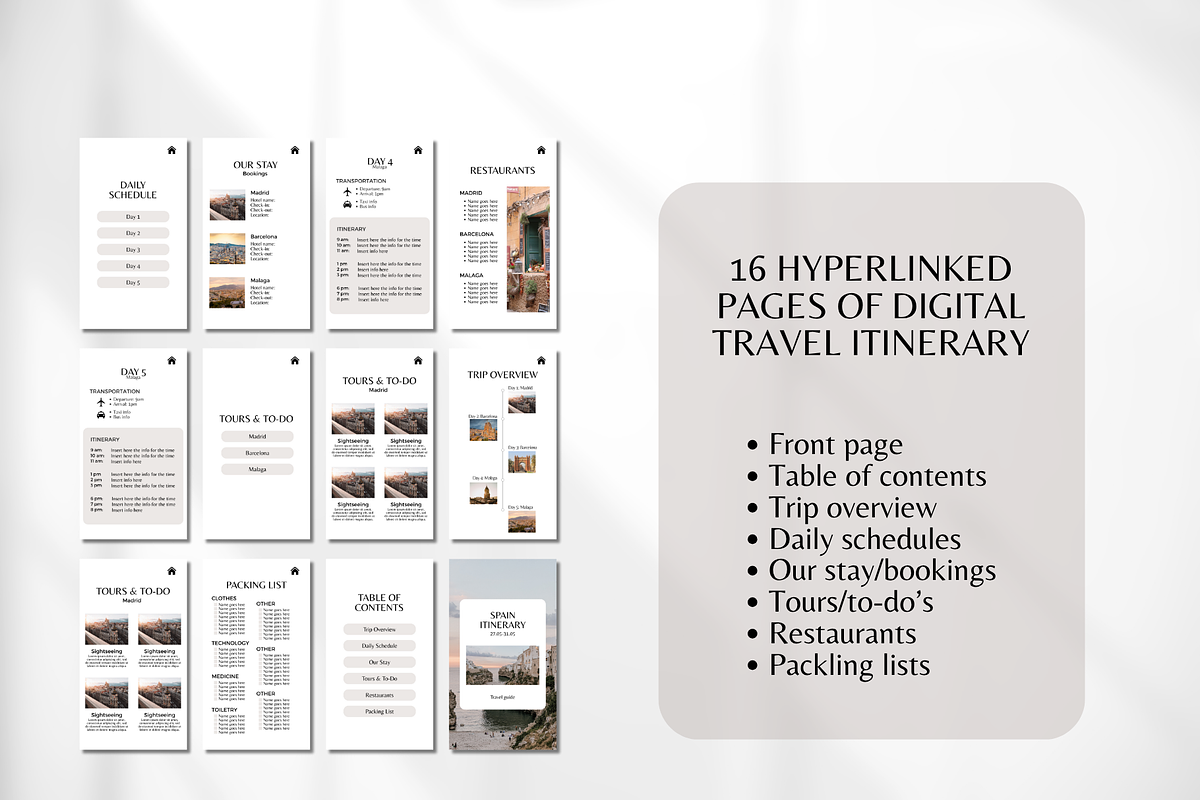 Travel Itinerary Template, a Social Media Template by SociallyyCreative (Photo 5 of 10)