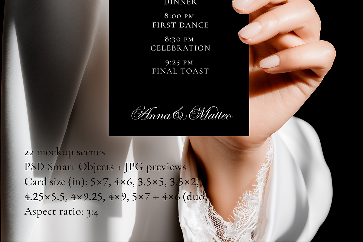 B&W Wedding Stationery Mockup Bundle, an Advertising Mockup by Serenefeeling (Photo 5 of 14)
