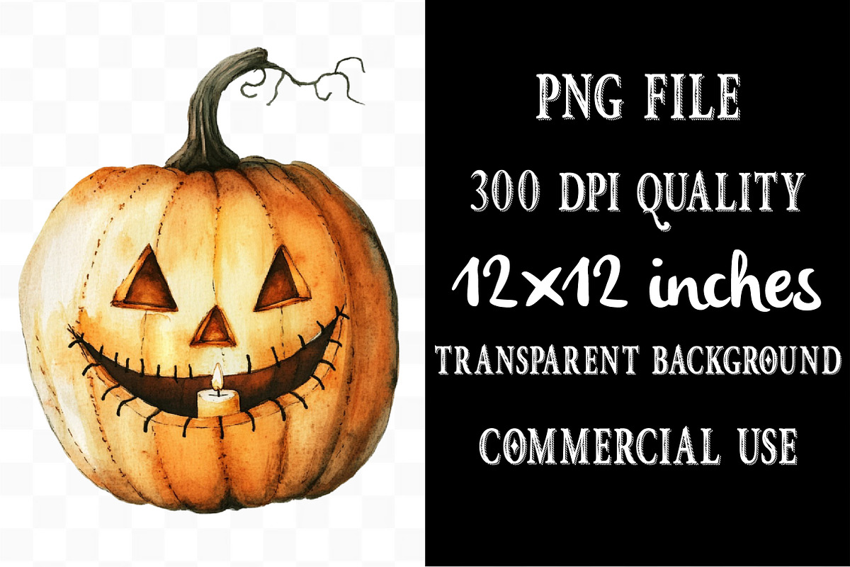 Halloween Pumpkins Clipart, an Illustration by Designking (Photo 4 of 4)