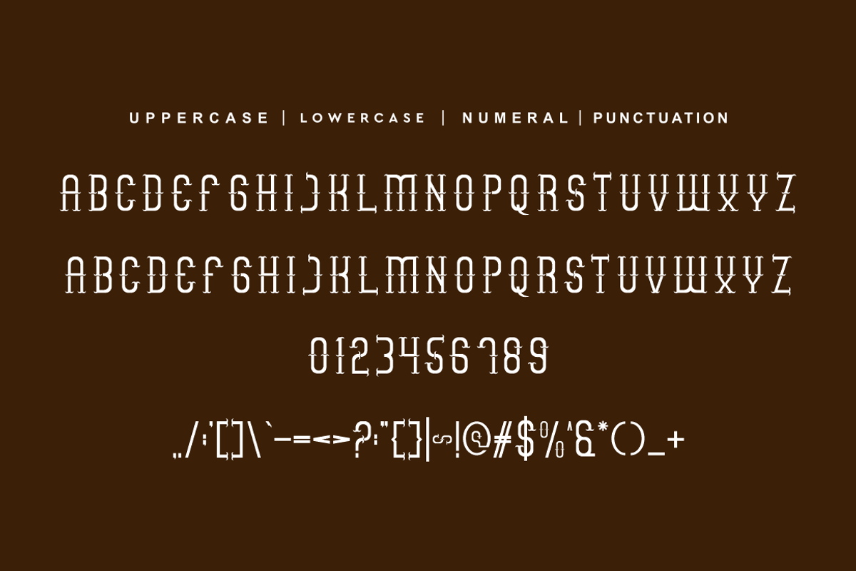 King Western - Artdeco Typeface Font, a Serif Font by QR Design Studio (Photo 5 of 7)